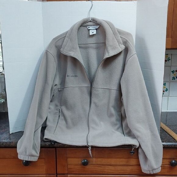 Columbia Tan Fleece Jacket - Picture 1 of 6